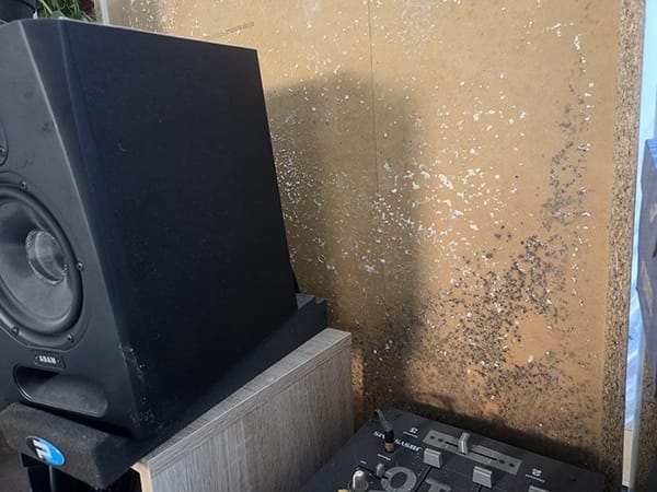 Moho por humedades de condensación en muebles